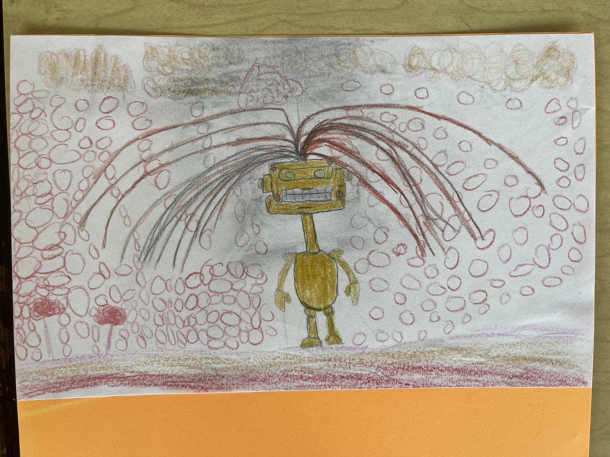 Railvas's tweet image. Student artwork from week 2. This is going to be a great year!