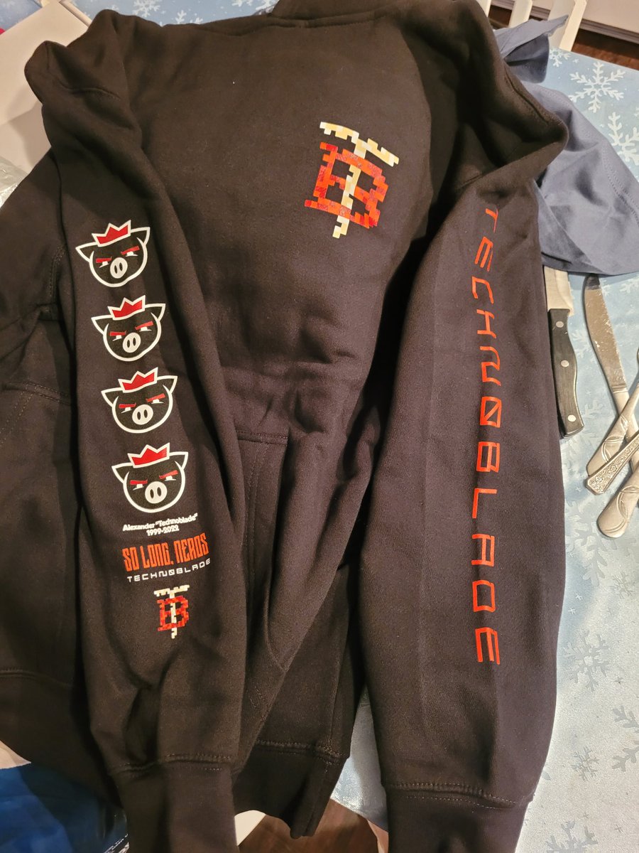 NixWolvercraft's tweet photo. Gg King, fly high! #technoblade #technomerch #solongnerds https://t.co/CMjk96EhIC