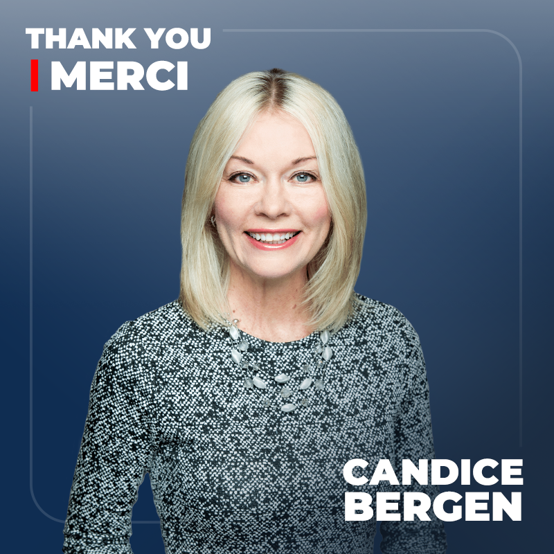 Thank you, Candice Bergen, for your service and sacrifice to our party and country as interim leader. Over the past 7 months, you have strengthened our movement and left the next leader with a party that’s ready to win.