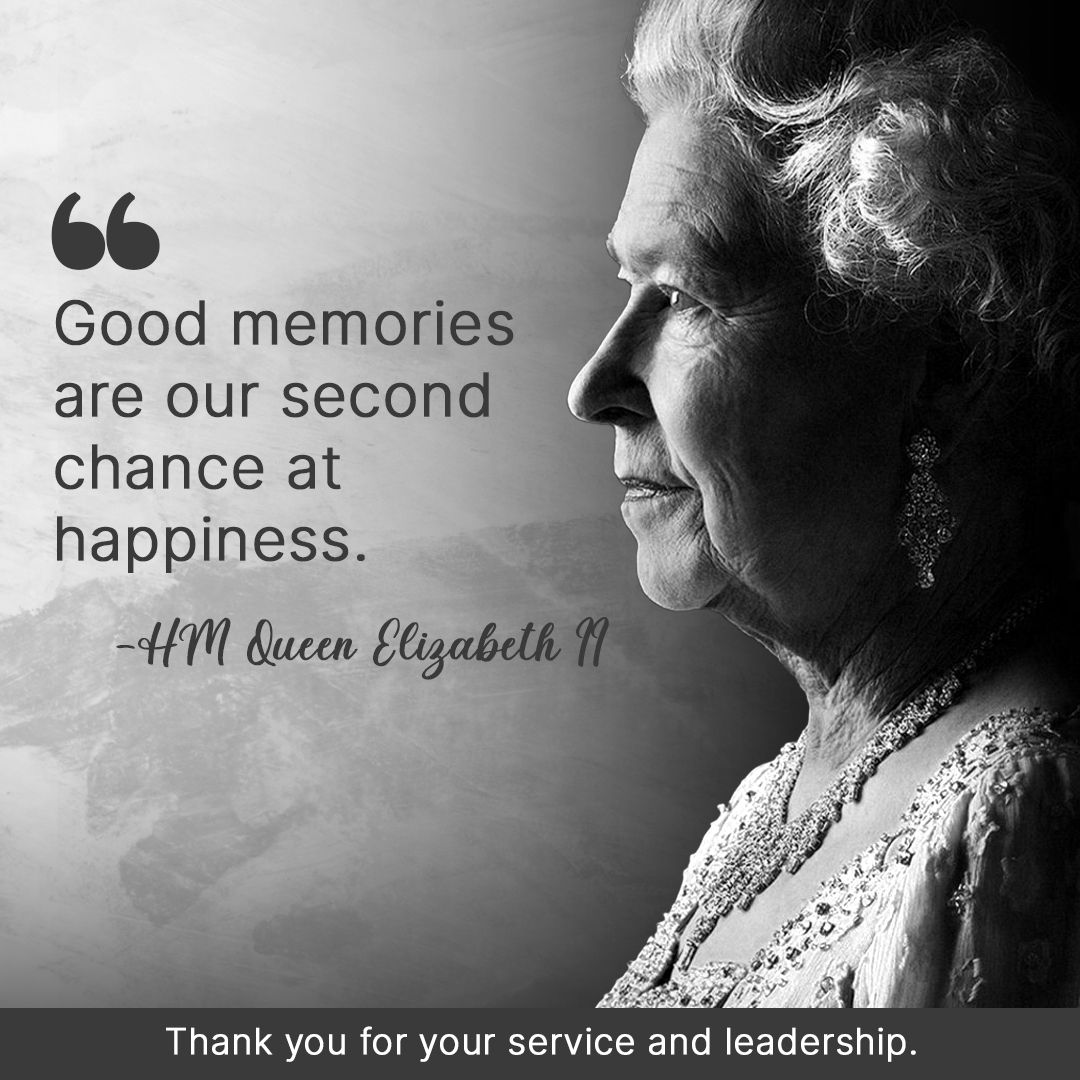 BorofreeUK's tweet photo. Be inspired to make good memories today as we all honour the Queen and the full life she’s lived. https://t.co/q6ZWA1D5RJ