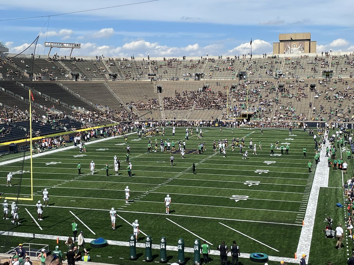 SportsTalk9595's tweet photo. Let’s go @NDFootball vs @HerdFB #LetsGoIrish https://t.co/lDcX744YbI