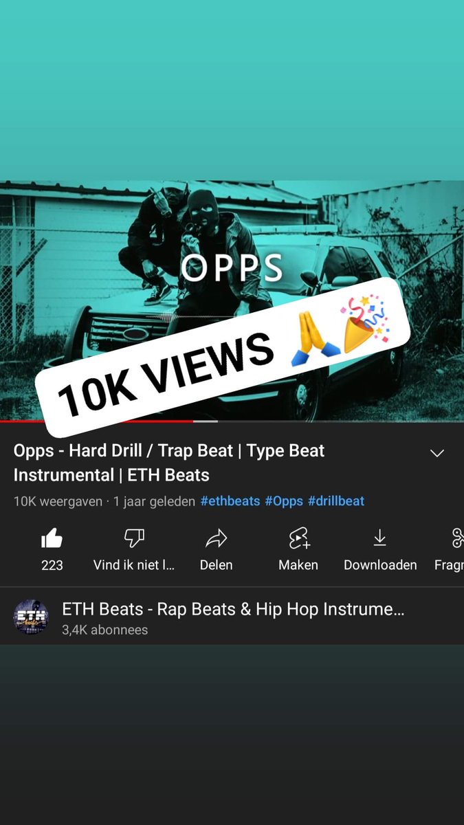 ETHBEATS's tweet photo. 10k VIEWS On my "Opps" Beat. @youtube #drill #drillbeat
https://t.co/MpD3rcLk5C
#ukdrill #drillrap #drillbeat #rapper #beatmaker #musicproducer #beats #ethbeats https://t.co/2CDOAYyyLE