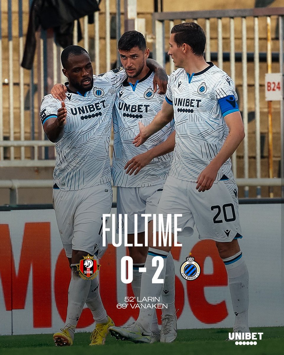 ClubBrugge's tweet photo. Sixth win in a row. We are Bruges! 💙🖤 #SERCLU https://t.co/XpsnjaPYvi