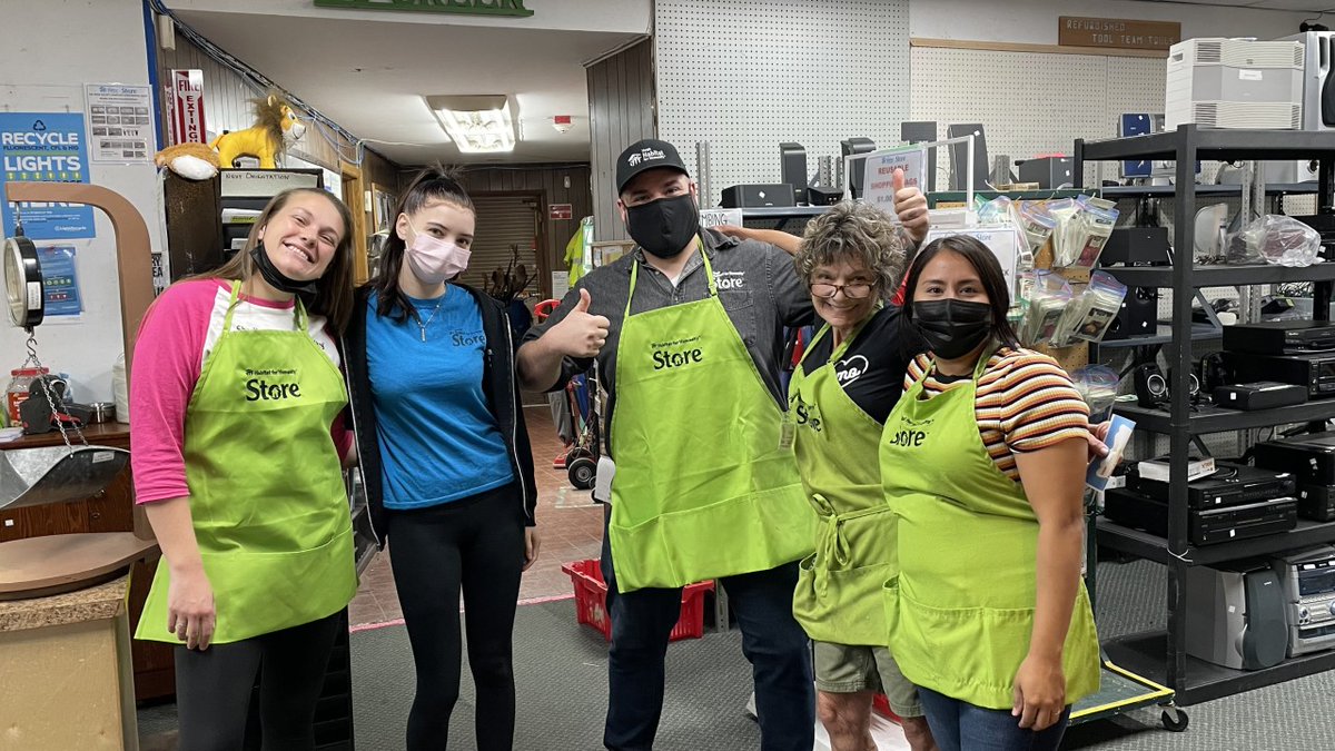 SHFHS's tweet photo. Come on down! The team is ready 🥳 Enjoy 75% off storewide! Explore and find treasures to add to your home while helping build affordable homes! https://t.co/Fa4dk4IhUa