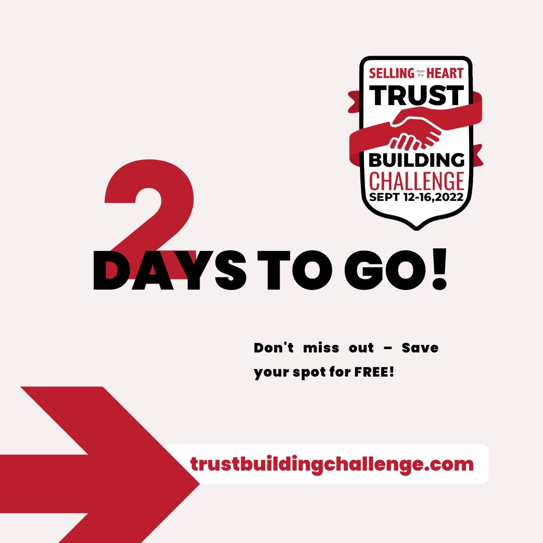 sellfromheart's tweet photo. The 2022 Trust Building Challenge starts this upcoming Monday! Don't pass up the opportunity to grow your sales, income, and fulfillment. You will also get the recordings to watch them at your convenience.

Save your spot:

https://t.co/VMZ0hrebhx

#sellingfromtheheart https://t.co/IkgIrlNFMt
