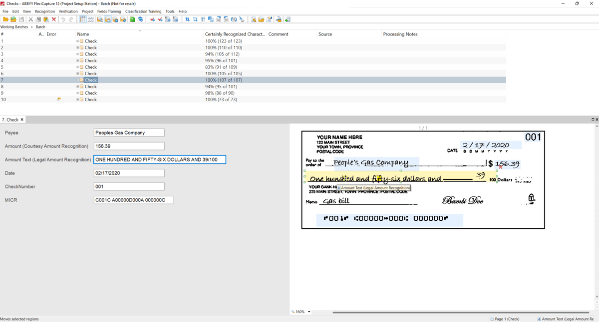 UFCInc's tweet photo. Got checks? Printed and/or handwritten? Watch our demo to discover how you can use @ABBYY_Software #FlexiCapture to perform check recognition! https://t.co/K2iEEVtGmC https://t.co/AqHmOqmTtr