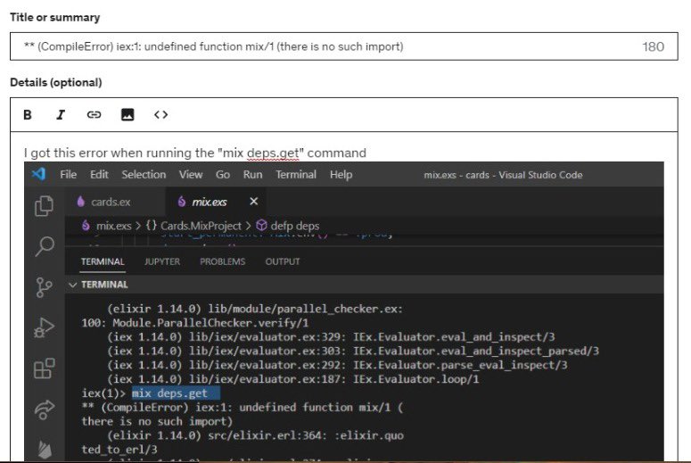 KobusScheltema's tweet photo. 76/100 in Elixir I didn’t peer code 😭 So I continued until I came across a error in my computer. A task for tomorrow. #100DaysOfCode https://t.co/I91lOMPiAl