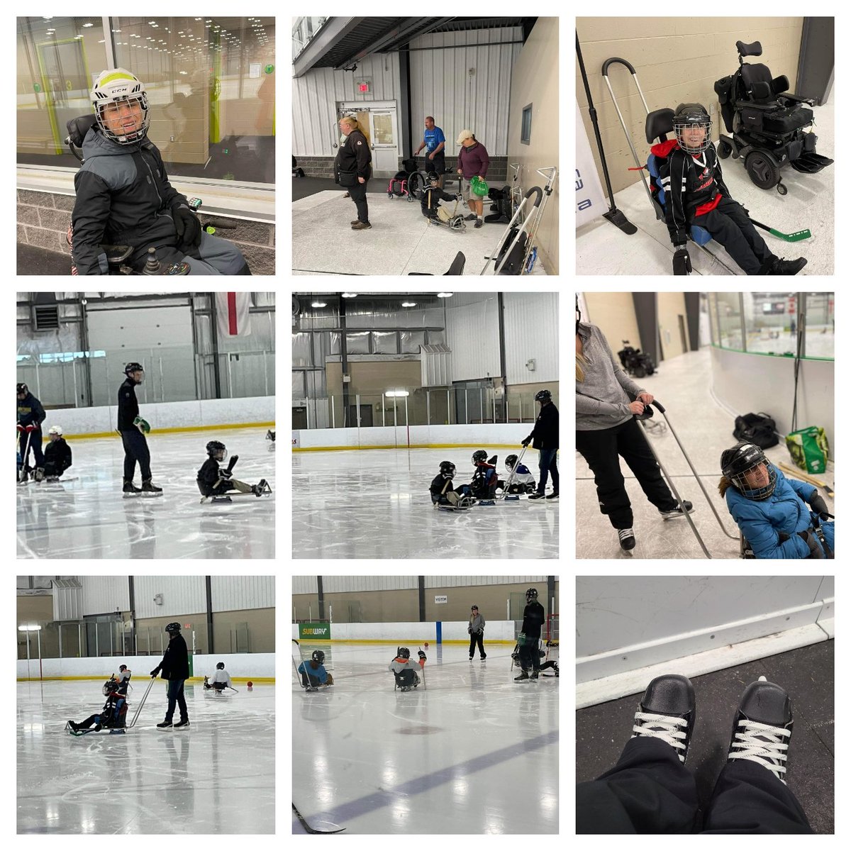A great 1st day out on the ice with Easter Seals Learn to Sledge. We still have space. PM for details. Fees waived. No experience necessary. 

Stole these photos from Joanne Bernard. Look at these great smiles!

<a href="/EasterSeals/">Easter Seals Canada</a>
<a href="/eastersealsns/">Easter Seals Nova Scotia ♿</a> <a href="/JoanneLynnNS/">Joanne Bernard (she/her)</a> <a href="/ns_sledge/">Para Hockey Nova Scotia</a> <a href="/Bedford_Blues/">BDMHA - Bedford Blues</a>