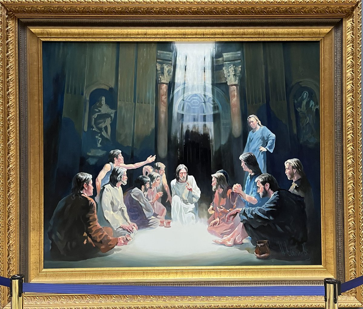 HellcowKeith's tweet photo. Rome Discovery #43: I’m pretty sure this painting in the Pantheon is when Jesus said “Roll for initiative.” #dnd #TheLastSession https://t.co/DbbqSHnVwA