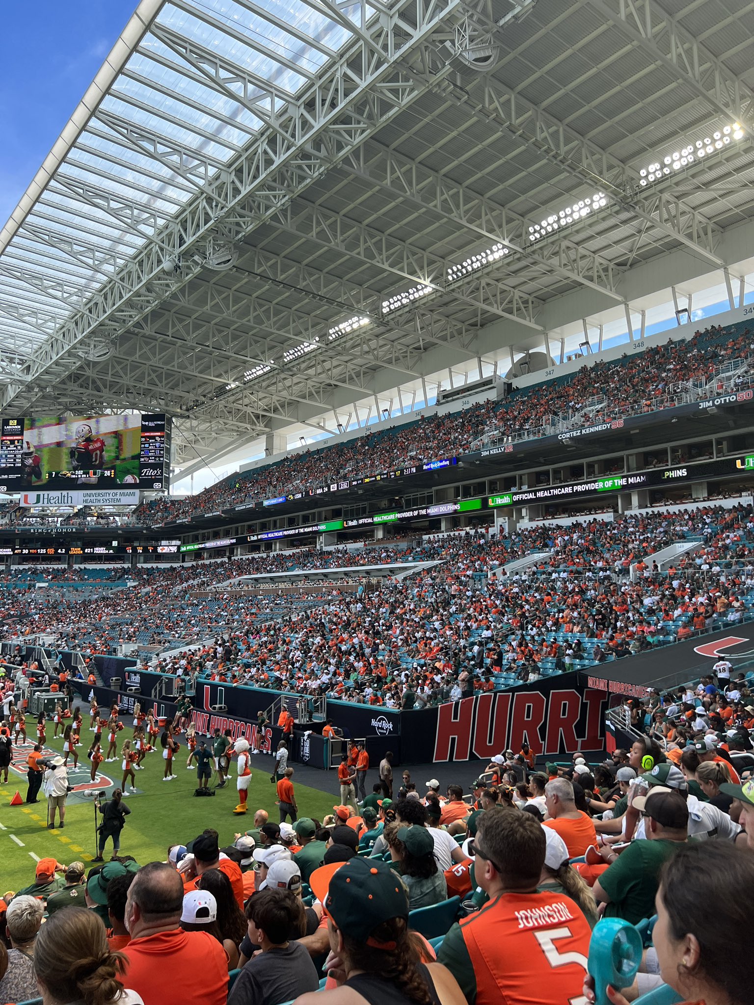 Juan G. Ruiz on Twitter "First canes football game in years even