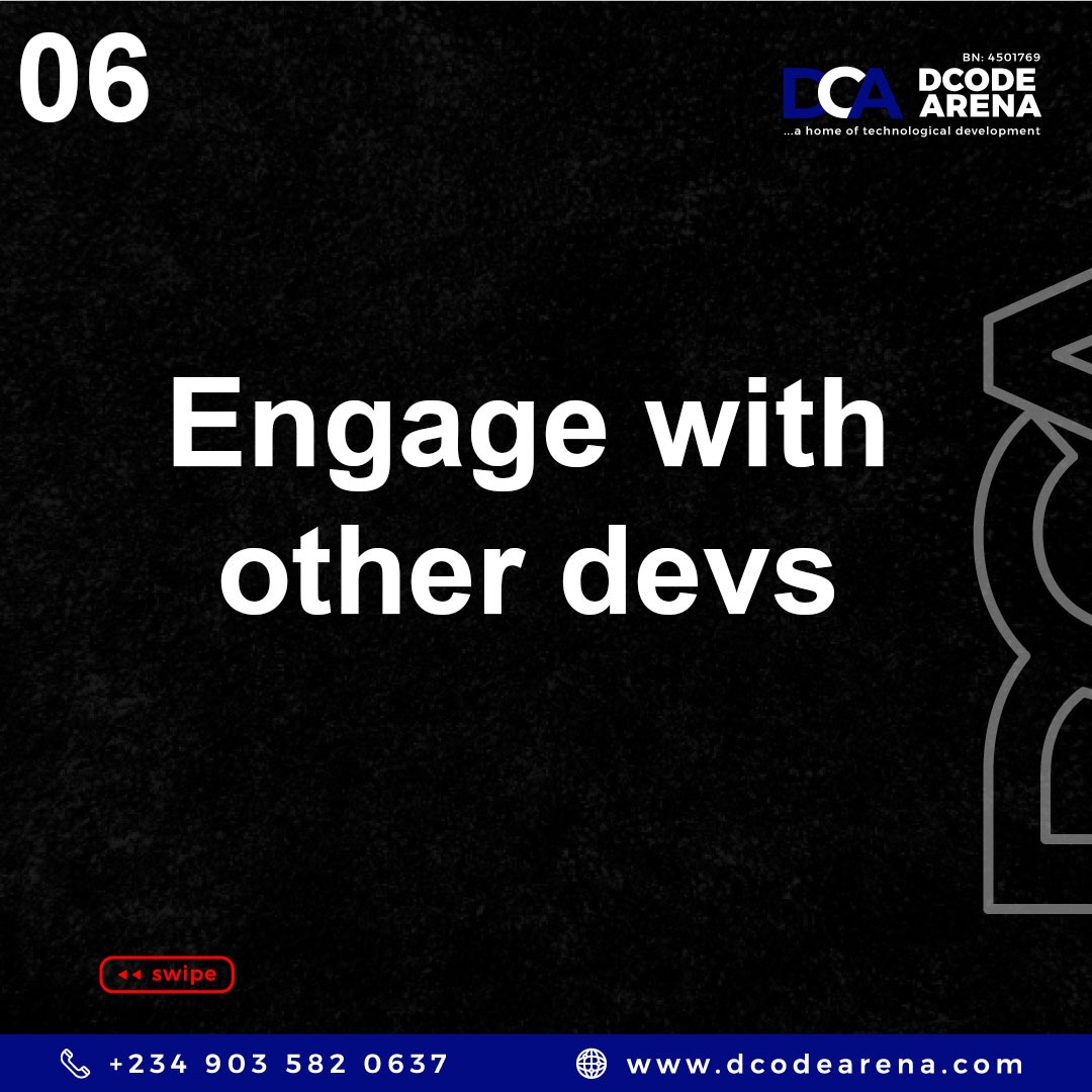 dcodearena's tweet photo. 10 Ways to be a Better Developer https://t.co/5Y2anz9mCQ