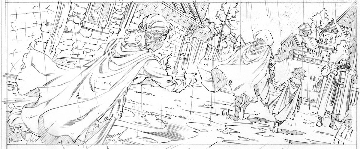 First look at pencils for Assassin's Apprentice. First issue drops in December from Dark Horse Comics.