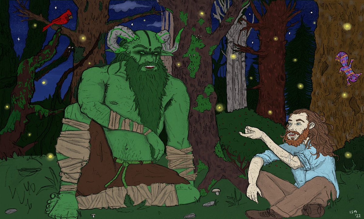 IsaiahBerryhill's tweet photo. Chilling with the local forest Druid https://t.co/FnWGMixXdp