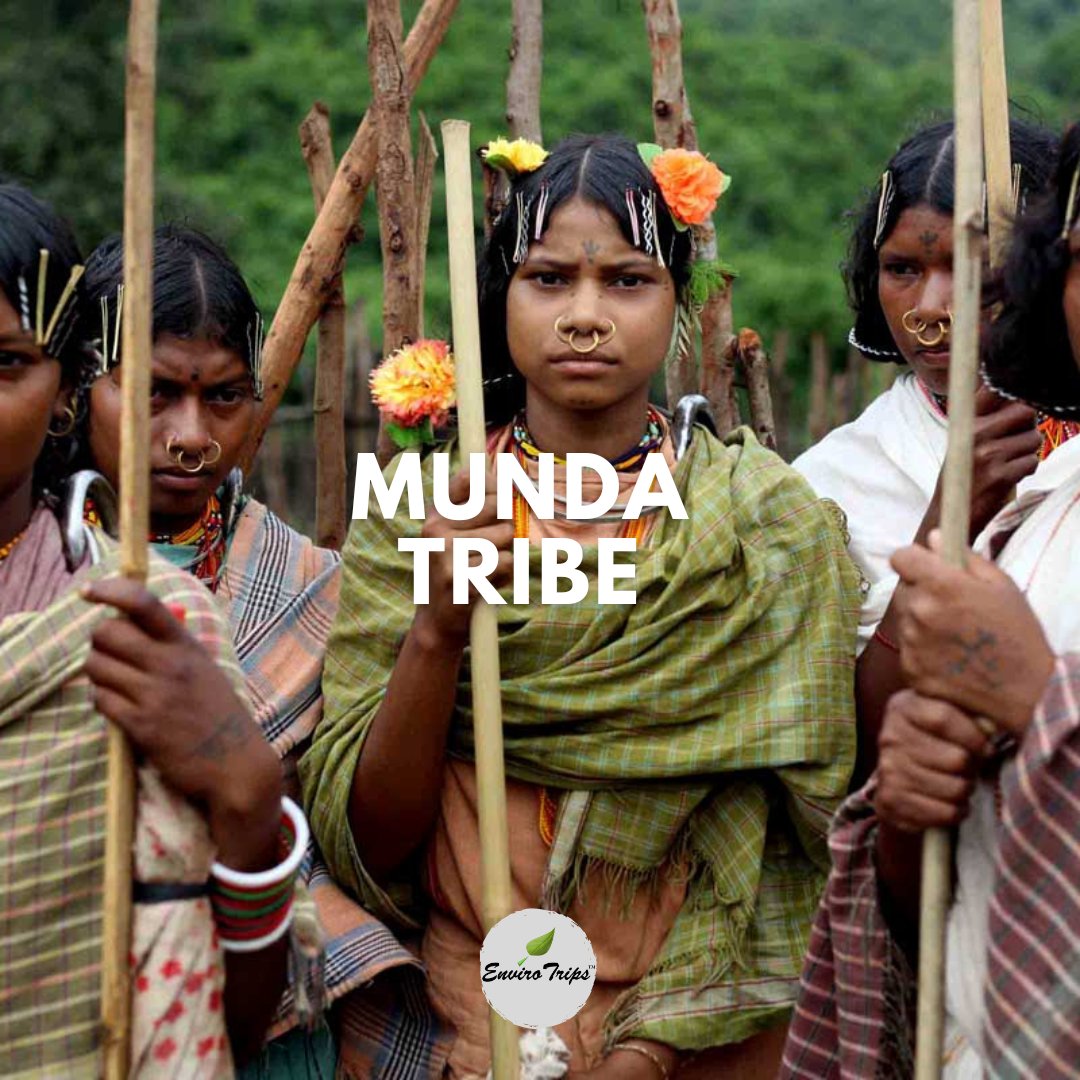 ENVIRO_TRIPS's tweet photo. MUNDA TRIBE:

• The religion of the clan is derived from Hinduism and they pray to the sun God.

• Marriages take place as a week-long celebration.

• According to historians, the language of Munda people is more than 3500 years old.

#munda #mundaculture #mundatribe #tribe https://t.co/gxatNVPZI0