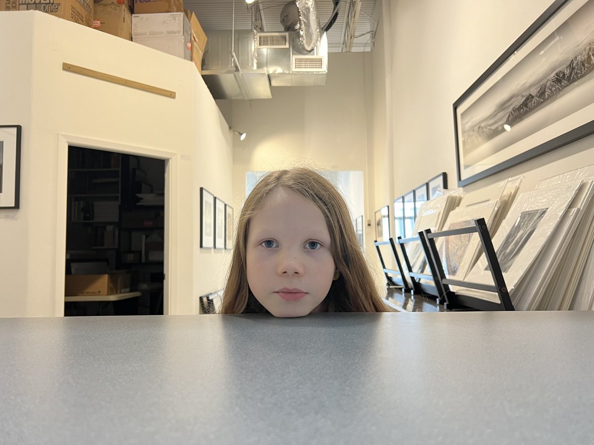 catcouturier's tweet photo. Charlotte: Mama? Is the gallery open today?
Me: Yes.
Charlotte: How do you know?
#stinkerbell #cuzimtheboss #gallerylife https://t.co/Lf0D7juVLx