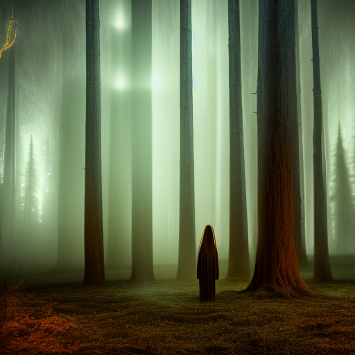 SpiritWorldNFT's tweet photo. What are these forest totems? Ghosts? Strange mushrooms? https://t.co/vi59scFeWb