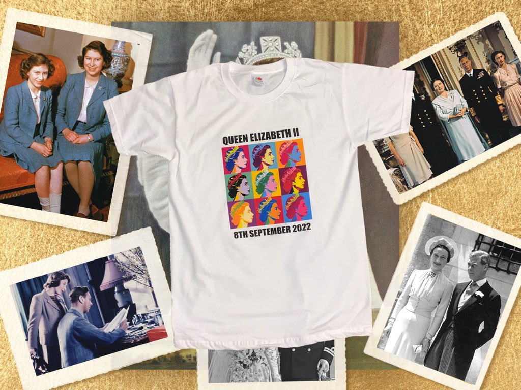 MerchBoyzLtd's tweet photo. RIP QUEEN ELIZABETH II 👑🇬🇧

Quick Custom T-Shirt Dedicated to Her Majesty’s Passing 🙏🏽

#custom #tshirt #queenelizabeth #hermajesty #unitedkingdom #london #royalty #royalfamily #buckinghampalace #dedication https://t.co/P1tIXofqV8