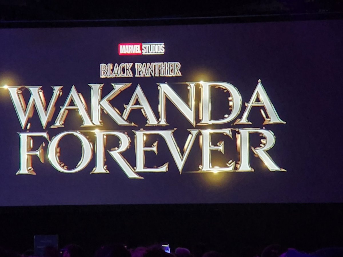 screenrant's tweet photo. Ryan Coogler showed new #BlackPanther: Wakanda Forever footage! Looks fantastic. "The King is dead. The Black Panther is gone." The world wants Wakanda's Vibranium. https://t.co/wtLWV26mUe