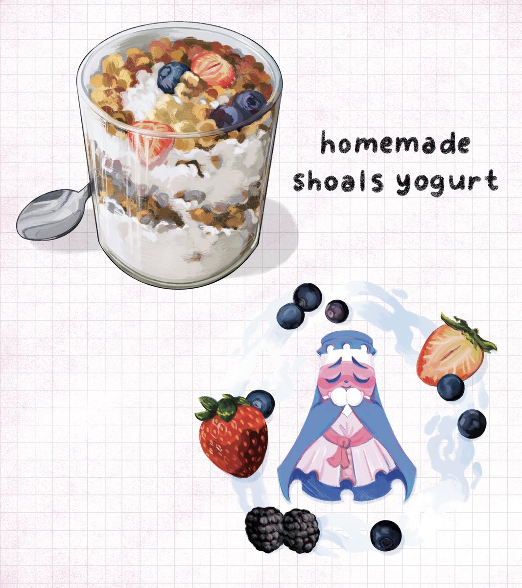 charlililart's tweet image. Since my cookbook showed up I realized I never posted my spots for the @CalorumCookbook! I was a proud member of the dairy islands 💕🧀