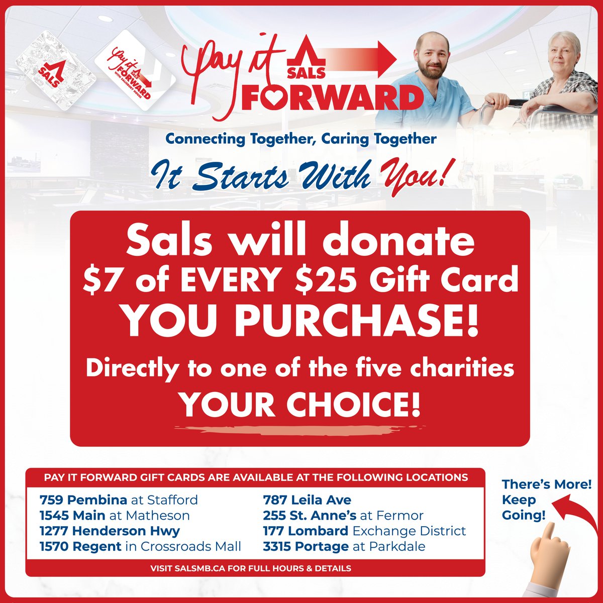 salsmbca's tweet photo. Hey Winnipeg, Pay it Forward is back! ❤️
To see how you can Pay it Forward with Sals, view the photos below or head to https://t.co/oBLgP9FKT1
#salsmb #winnipeg #winnipeglocal #supportlocalmb #wpg https://t.co/PWfxKECA9K