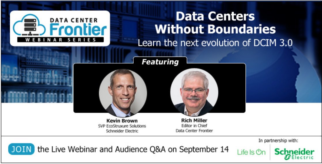 Join @KevinBrown77 this September 14 at 1PM EST for an insightful discussion with @dcfrontier on the next evolution of DCIM 3.0. spr.ly/6016MO29p