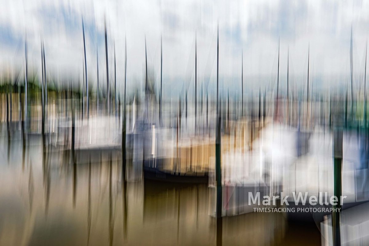 TimeStacking1's tweet photo. ICM (Intentional Camera Movement) of a boat harbor from a recent trip to the James River in Virginia. #TimeStacking #PhotographicArt Please see my gallery here  https://t.co/M4lkk8FmDO https://t.co/a5YfqVPWKX