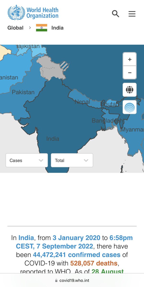 _prateeksan's tweet photo. Sorry @WHO, J&amp;K is a Union Territory and an integral part of India. Please correct your “Not Applicable” map which shows 0 covid data &amp; alienates it from rest of India &amp; yes there is covid data for j&amp;k @HMOIndia @MEAIndia @DrSJaishankar https://t.co/p6tNBHX5Sr