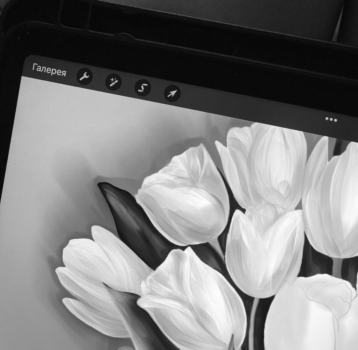 Sweet dreams, I think one of these days I will finish this little sketch. I wanted to draw tulips🥰 #NFTFam #NFTCommuntiy #Procreate