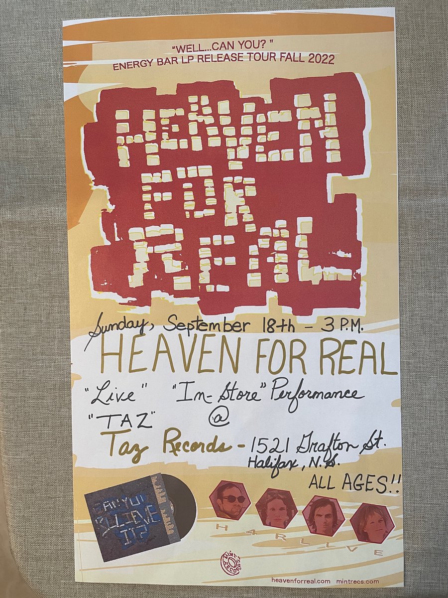 mom wrote the text for this one

playing an in-store set next Sunday <a href="/TazRecords/">Taz Records</a> in halifax 3PM