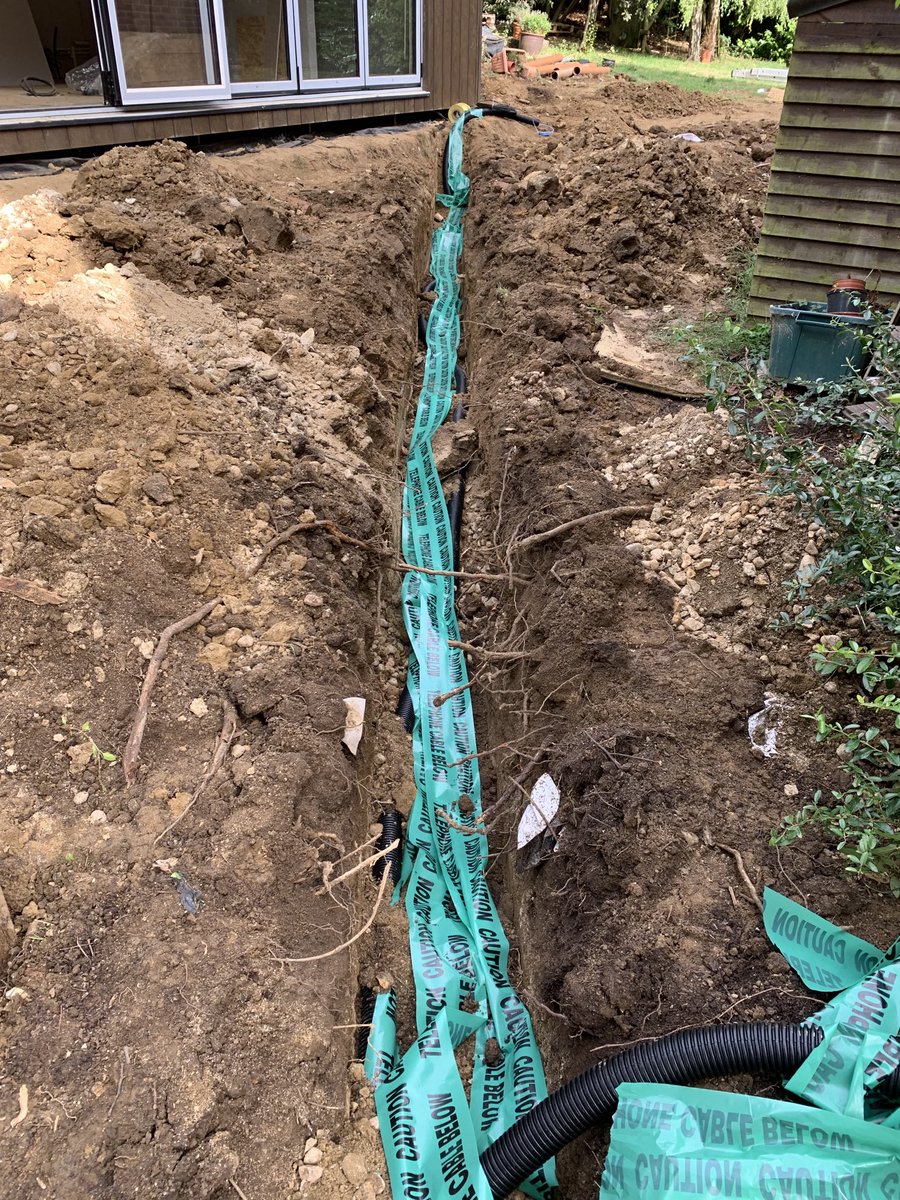 novasecurityltd's tweet photo. Subterranean Ducting all covered.

Ducting equipment sustainably sourced from ⁦@jdpipes_co_uk⁩ 

Ready for Back-Fill
—————————————

Cables carrying:
✅ #Security 
✅ #Data 
✅ #Wifi 
✅ #DataBus 
—————————————
https://t.co/t72b0szxVi https://t.co/lGZTHh0Ln9