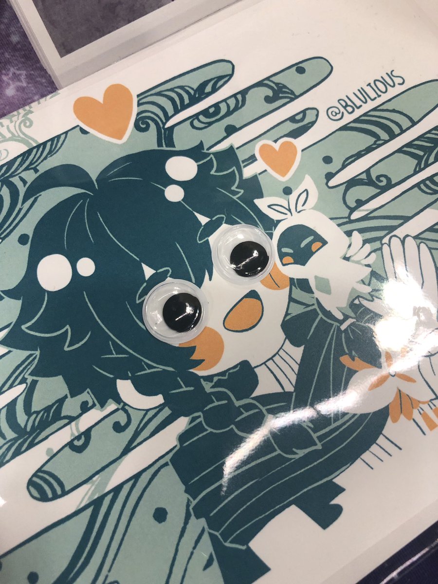 「I brought a box of google eyes… 」|Tersa ➡️ ✨KAWAIIKON✨のイラスト