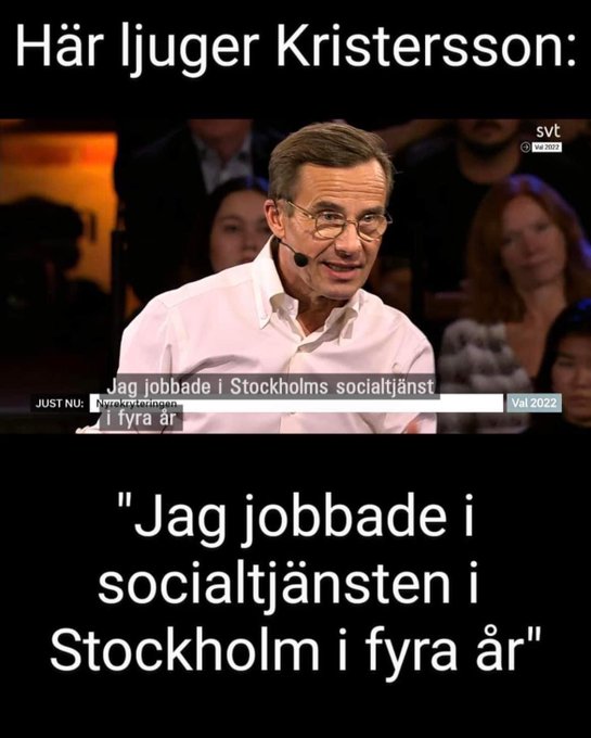 Här ljuger Ulf Kristersson. Han har inte arbetat på Soc. Han slaktade socialtjänsten i Stockholm när han var socialborgarråd. Det är så kriminella ungdomar skapas. 

#pldebatt #partiledardebatt #val2022 #valet2022 #Duellen #svpolitik #svpol #tv4val