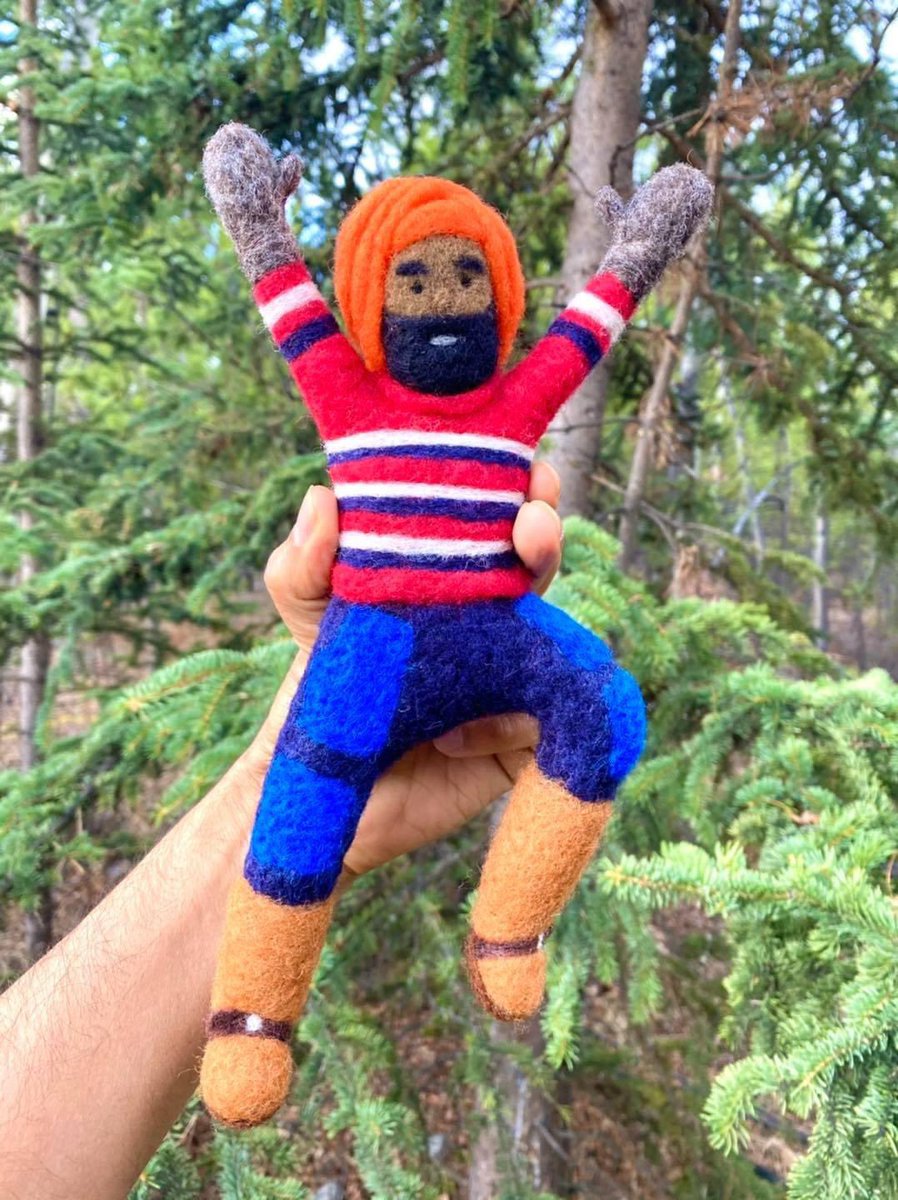 SteveColley1's tweet image. My wife made the felted Mini Gurdeep😂