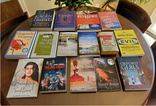 My Books Now 😀 @JonathanMaberry @ljphoenix88 @LoriShemek @rockafowlers @RayaKhedker @AndyMarso @ClintonRusthov2 @ElizabethBromke @RuthHarrisBooks @zsoltzsemba @Madi_Dale_Write @KL_Brown @author_rea @authorellenmaze @PDKuch Adding to My Library @LeftBankBooks @STLBook_Club