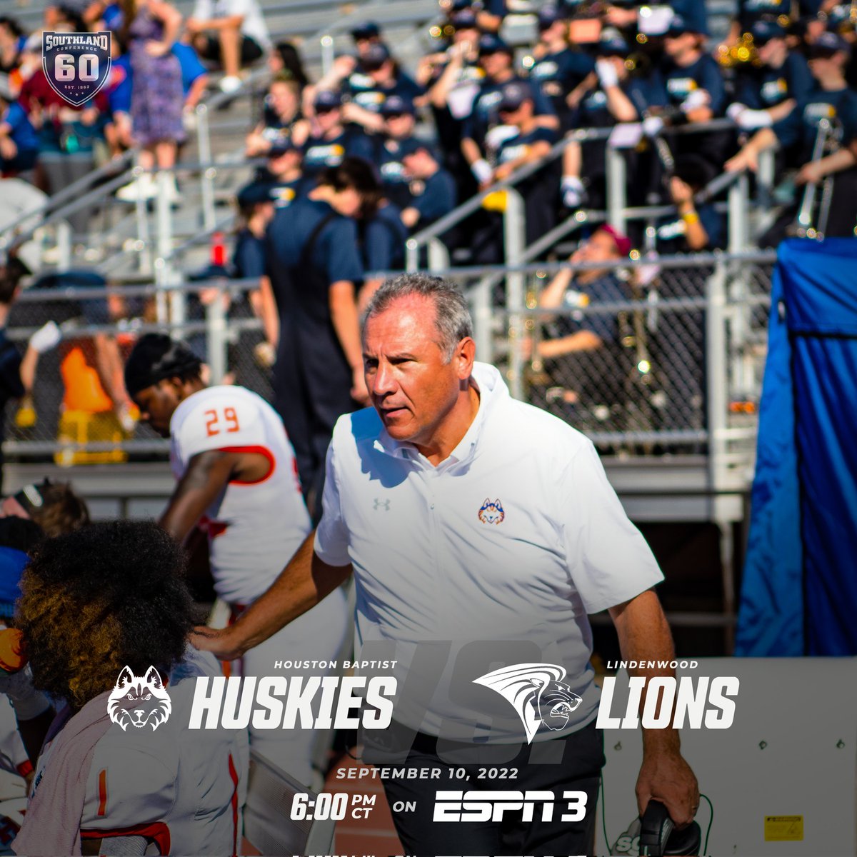 It's 𝙂𝘼𝙈𝙀 𝘿𝘼𝙔‼️ Get your game face on and 𝙂𝙀𝙏 𝙇𝙊𝙐𝘿 at Husky Stadium for @HBU_Football's home opener 👏🏼👏🏼👏🏼 🏟 - Husky Stadium ⏰ - 6:00 PM 📺 - @ESPN 3 #DawgsUp #BeElite #HomeOpener #MakeSomeNoise