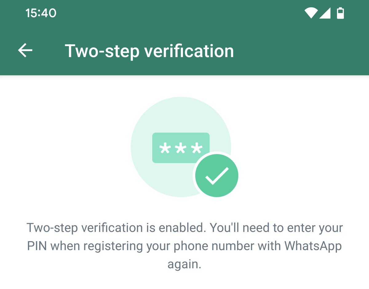 PabloSabbatella's tweet photo. Están robando cuentas de whatsapp a cuatro manos. La buena noticia es que es muy fácil de protegerse contra esto. Se hace así: Ajustes > Cuenta > Verificación en dos pasos > le configuran pin y email. Listo. Si alguien les roba la línea, no puede ingresar en whatsapp sin el pin🔐 https://t.co/42wROwfg3g