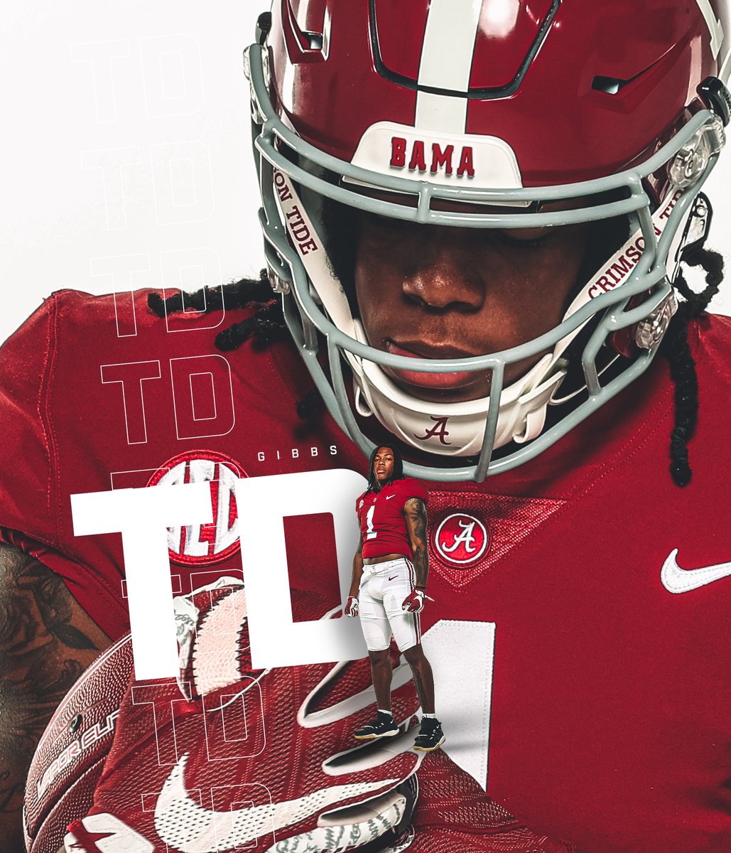 AlabamaFTBL's tweet photo. TOUCHDOWN!!!! @Jahmyr_Gibbs1 

4th Q: Bama 17 | Texas 16 https://t.co/IbxBifIM7Z
