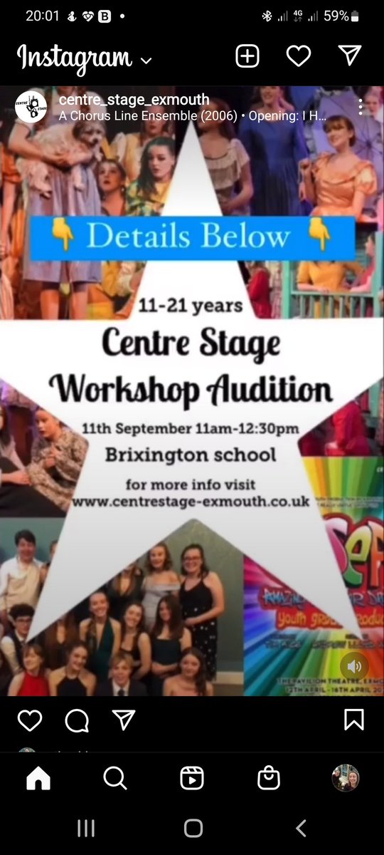 #Audition workshop is #Sunday morning at 11am. 
Come along if you'd like to be involved in our next show The Addams Family! 
#Exmouth
#EastDevon
#Budleigh 
#Lympstone 
#LoveMusicalTheatre