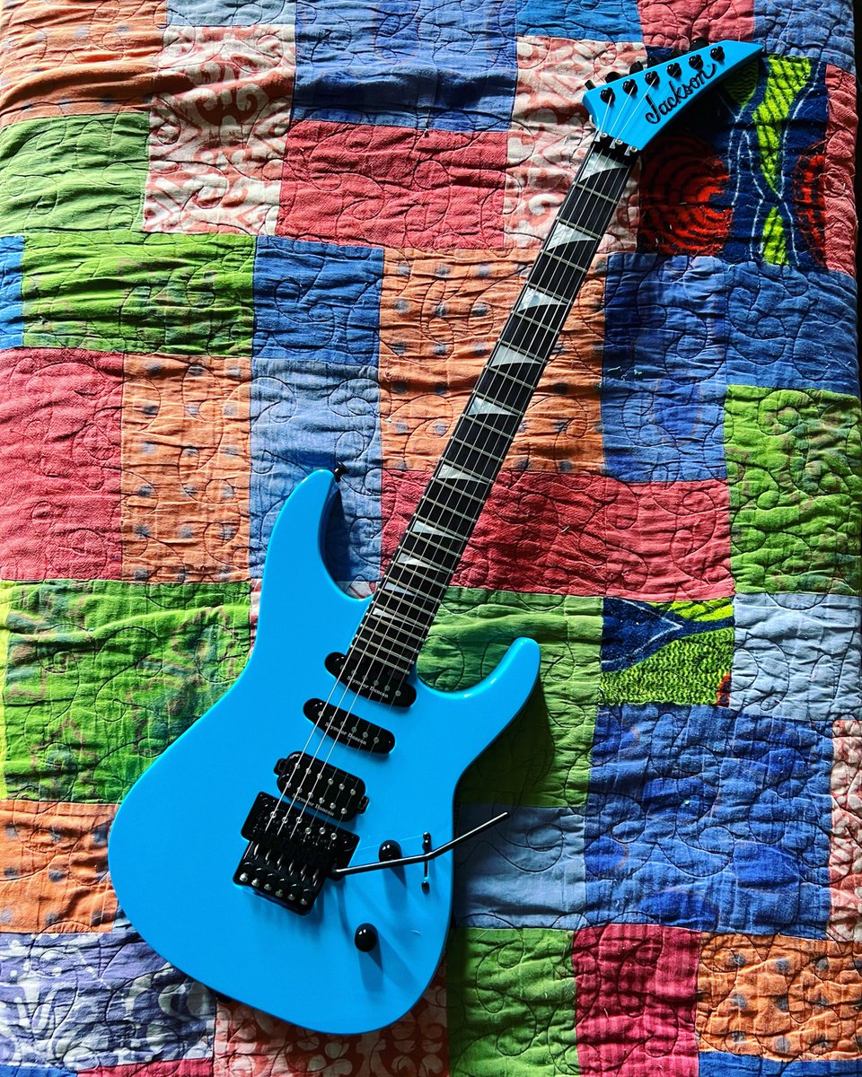 Here’s my “I got tenure in my 40s” present to myself. <a href="/JacksonGuitars/">Jackson Guitars</a>