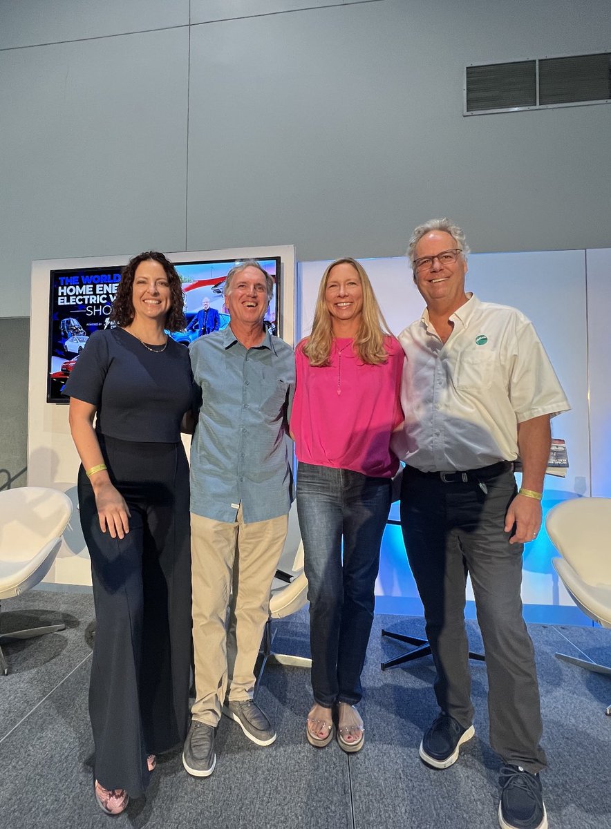 SDCommunityPwr's tweet photo. Do we have enough #CleanEnergy to electrify everything? Kicking off @FullyChargedShw with @EcoMotionInc @ev_association @SunwaterM ⚡️⚡️⚡️ https://t.co/n1eaRmjrrK