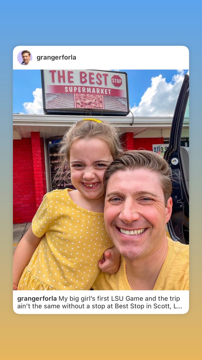 GrangerForLa's tweet image. My big girl’s first LSU Game and the trip ain’t the same without a stop at Best Stop in Scott, LA.

#boudin #cracklins #lsubound #girlsfirstlsugame #lsusouthern #beststop #beststopisthebest