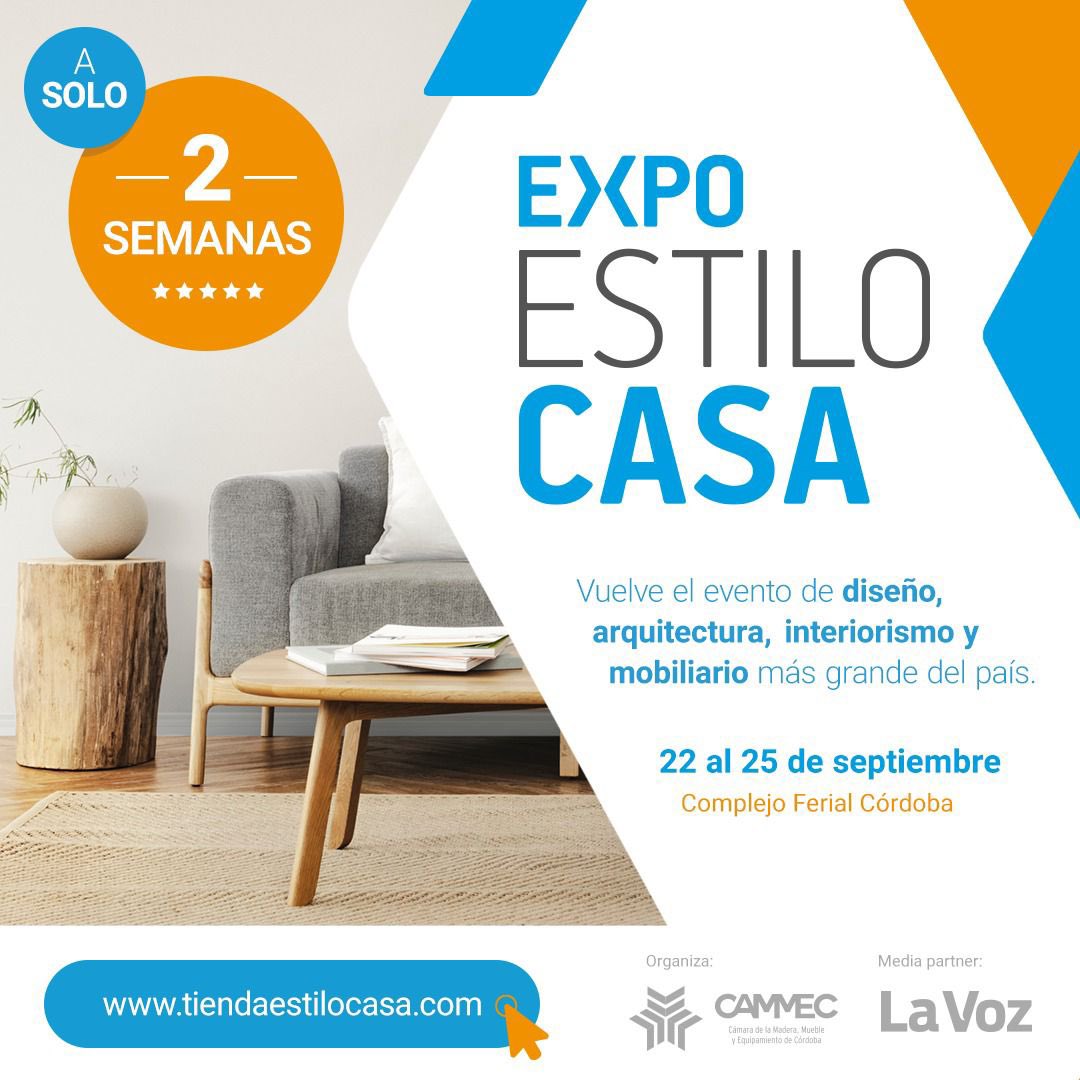 😱 ¡A POCOS DÍAS DE EXPO ESTILO CASA 2022!

¿Te vas a perder la vuelta de este evento tan esperado? 

Adquirí tu entrada a precio especial ingresando a 👉🏻 tiendaestilocasa.com