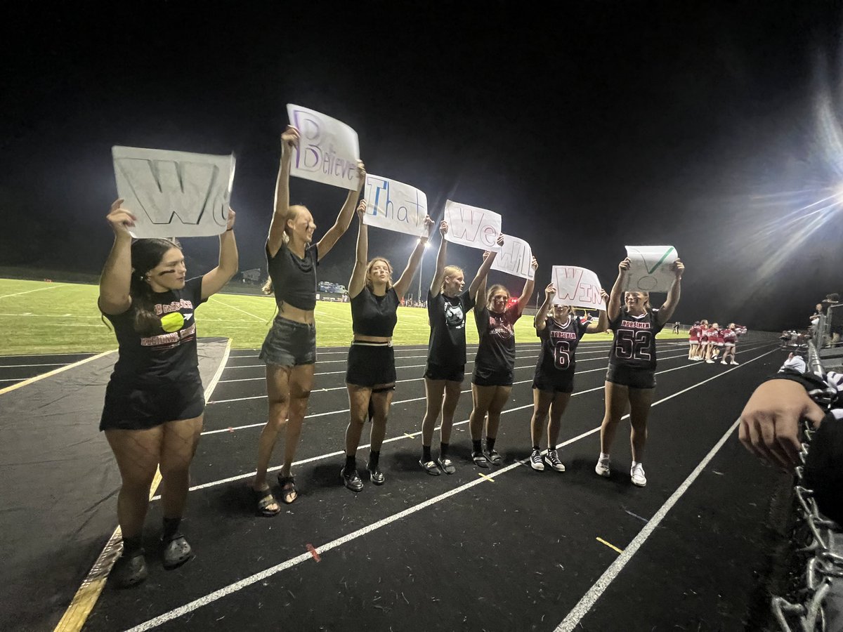 9-10-22 Influence is that of a cross town rivalry @WestbyAreaSD Vs. Viroqua #FridayNightLights for Mega Bowl Trophy bragging rights. A special shoutout to our <a href="/WestbyNorse/">Westby High Students</a> student section and fall cheer squad! We…WE BELIEVE…We believe that we will win! #BotheAutographs