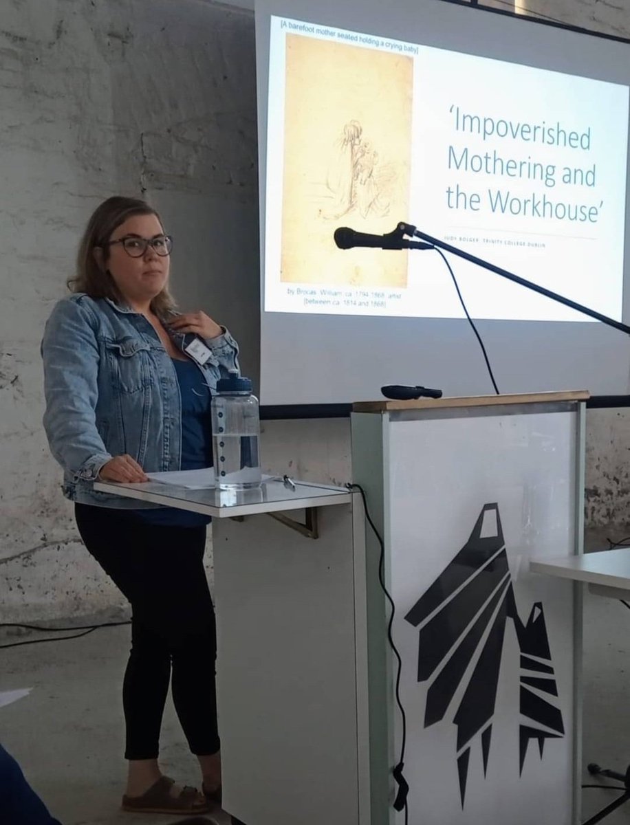 Heritagehead's tweet photo. What a wonderful conference today👏 @IrishWorkhouseC with a simply brilliant group of outstanding historians.
@shelby_zimme 
@glaragy_history 
@PaulOBrienMA 
@ChristyCunniffe 
@JudyBolger 
@ashshalvey 
LisaMcGeeney 
@MuseumTheIrish1 
@HistoryTcd 
@HistIreHedge https://t.co/zFbWvj1Xaa