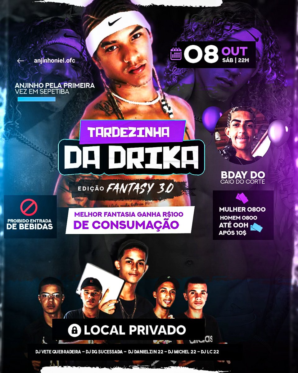 VCS QUERIA TA AÍ 3 EDIÇÃO DE SUCESSO 💃💥

PELA PRIMEIRA VEZ EM SEPETIBA ANJINHO ☑️

TARDEZINHA DA DRIKA PARANDO SEPETIBA 💥

LOCAL PRIVADO