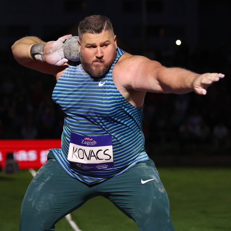 ContiTourGold's tweet photo. Ryan Crouser takes top spot in Zagreb #ContinentalTourGold in repeat of World Athletics Championships shot put podium.