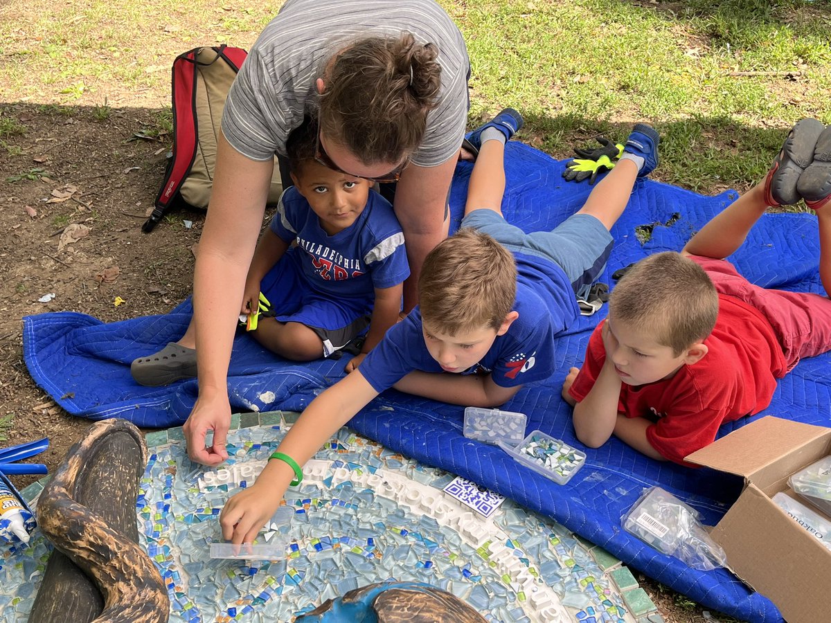 TTFWatershed's tweet photo. #JuniataPark is on deck with the mosaics on the 6 animals along the #LearningTrail coming to #TaconyCreekPark! @habitheque @Readby4th @WilliamPennFdn @PhillyH2O @PhilaParkandRec #MiguelAntonioHorn #Artgod333 #nature #community #JuniataPark https://t.co/uh8cjYzgYj