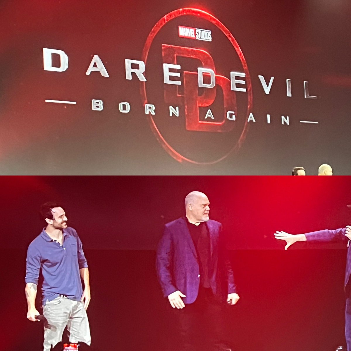 ZerGeek's tweet photo. Es como ver a los dioses regresar al Olimpo.
#D23Expo #GeekZerMan #DaredevilBornAgain https://t.co/QeXYxKwtsr