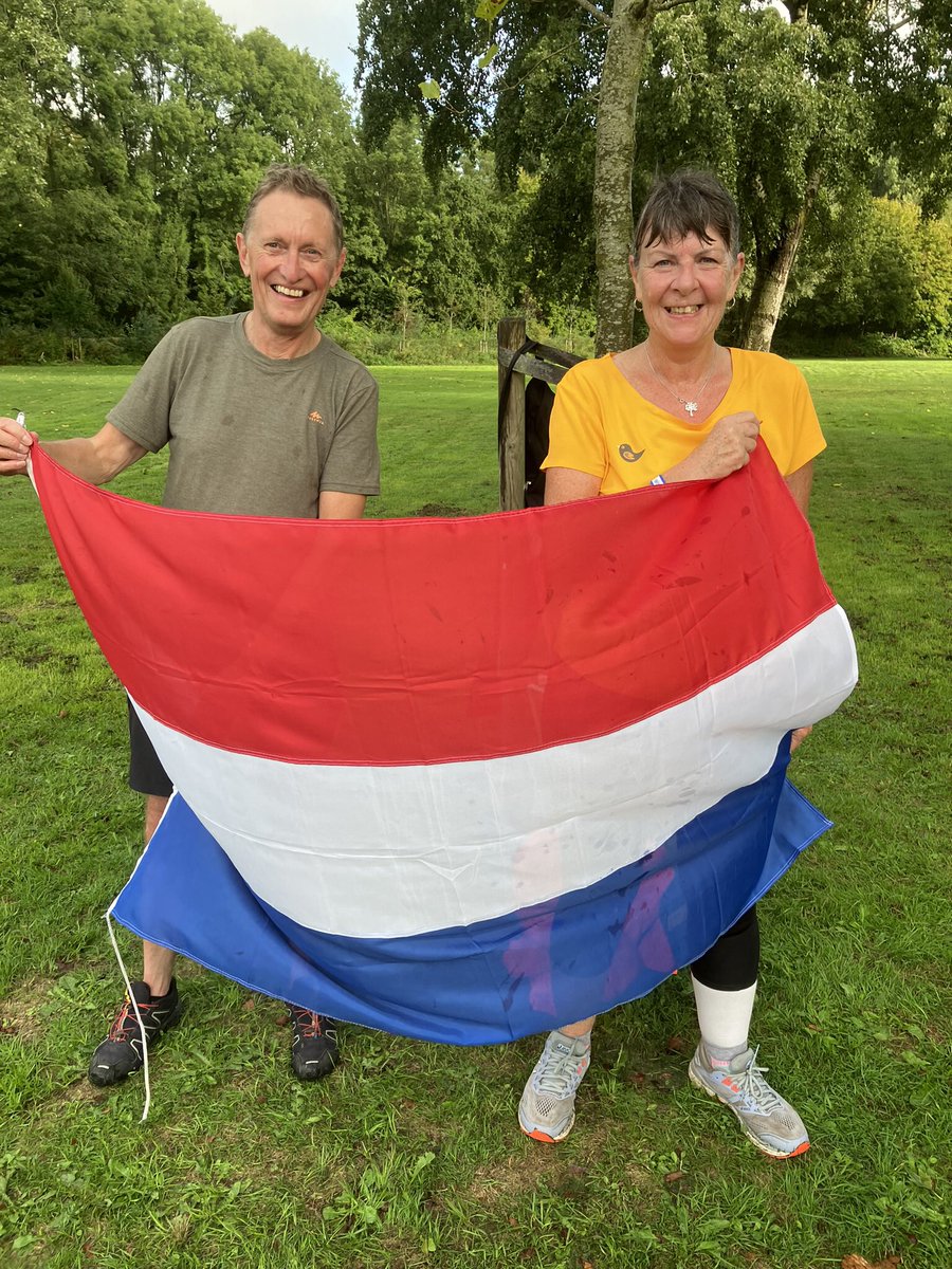 Away on holiday so today we ran the gorgeous @parkrunNL Delft. What a friendly bunch they are. Thanks for the welcome.❤️🤍💙 @parkrunUK