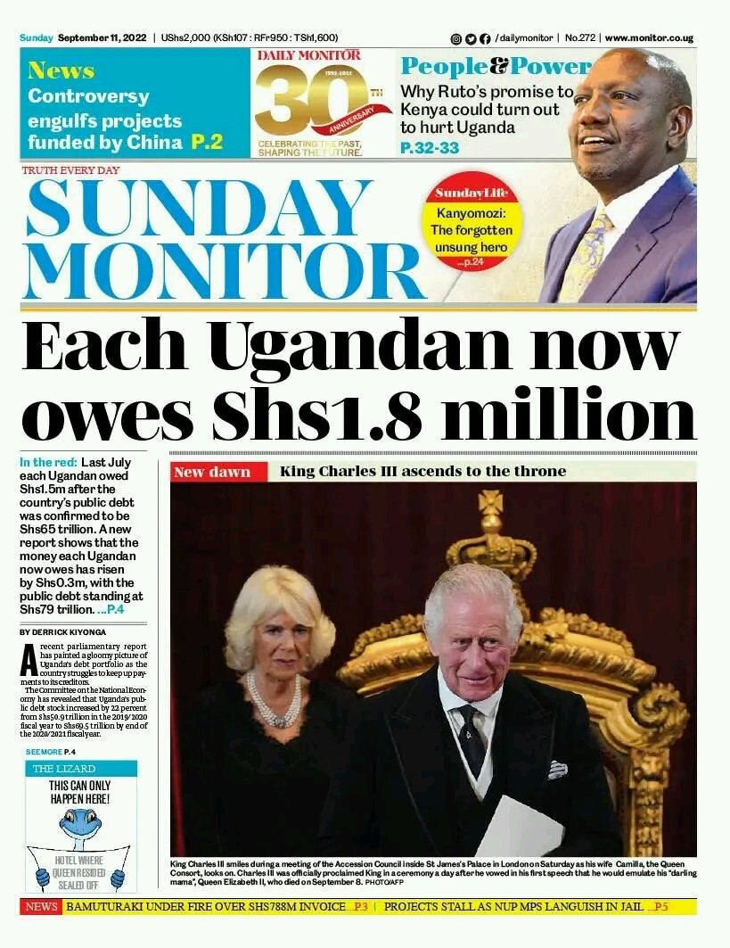 NUP_SA's tweet photo. ■ Each #Ugandan now owes Shs1.8 million
🇺🇬#RiseUpUg #KungaUganda as we are waiting for sleeping #ugandans to get on board 😅 The #oppression process is rounding up pretty perfectly 😂😁👌 we're #Petient 🇺🇬💪#UgandaIsBleeding #Karamojalivesmatter #congoisbleeding #RwandaIsKiling https://t.co/QhcM658Xnu